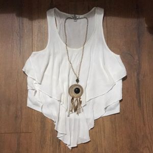 Summer Top W/ Necklace 🌸